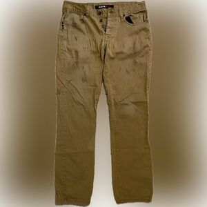 KR3W K-Slims khaki pants, size 32, button fly